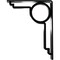 Ekena Millwork Maria Wrought Iron Bracket, (Triple center brace), Powder Coated Black 2"W x 7 1/2"D x 10"H BKTM02X07X10TMA - alternate 7